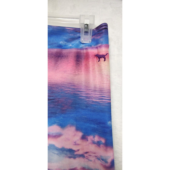 Pink Victoria's Secret Leggings Women's Size‎ M Ocean/Sky All Over Print - Picture 3 of 7